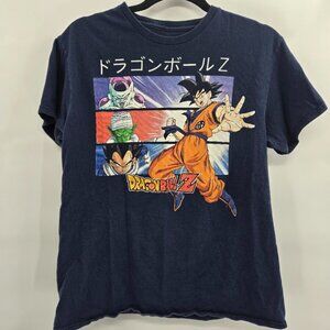 Dragonball Z Men's Blue 100% Cotton Short Sleeved T-Shirt Medium